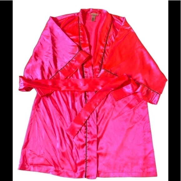 La SENZA Other - La SENZA - Vintage neon pink satin robe
